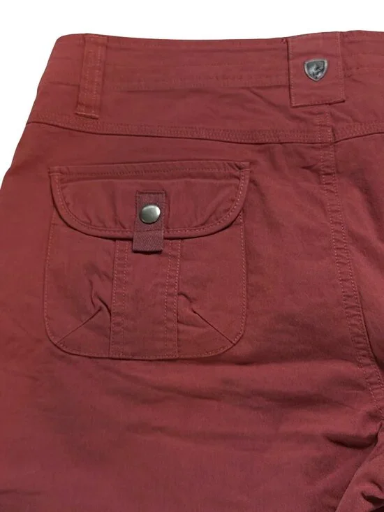 NWT Kuhl Splash 11” Inseam Cargo Shorts Rust Women’s 10/12 UPF50 MSRP$70 - Picture 10 of 12